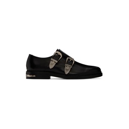 Black Embellished Monkstraps 231688M231017