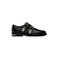 SSENSE Exclusive Black Pin Buckle Loafers 232688M231031
