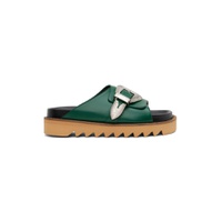 Green Buckle Sandals 231688M234000