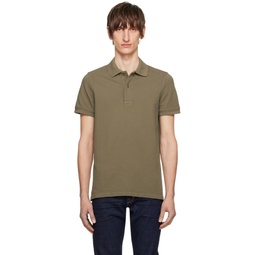 Brown Two Button Polo 241076M212019