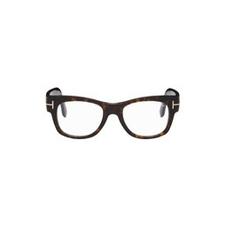 Brown Square Glasses 241076M133023