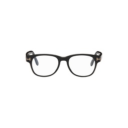 Black Soft Square Glasses 241076M133039