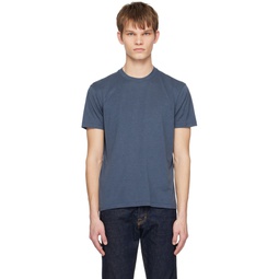 Blue Crewneck T Shirt 231076M213003