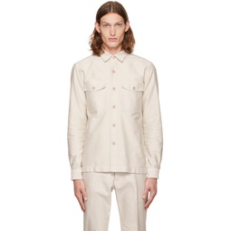 Off White Buttoned Shirt 222076M192011