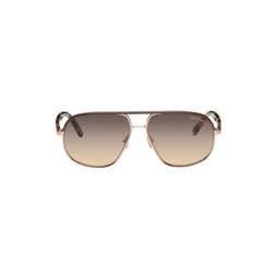 Gold Maxwell Sunglasses 232076M134006