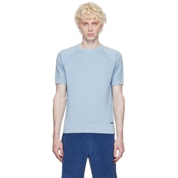 Blue Raglan T Shirt 232076M213000