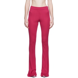 Pink Flared Trousers 222076F087000