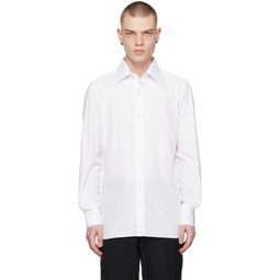 White Button Shirt 231076M192000