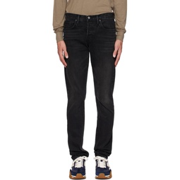 Black Slim Fit Jeans 231076M186006