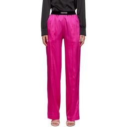 Pink Pinched Seam Lounge Pants 232076F086003