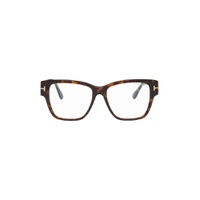 Tortoiseshell Square Glasses 232076F004008