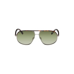 Silver Aviator Sunglasses 232076M134005