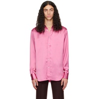 Pink Fluid Fit Shirt 222076M192034