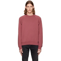 Pink Garment Dyed Sweatshirt 222076M204000