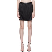Black Patch Miniskirt 232076F090000