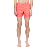 Pink Piping Swim Shorts 231076M193010