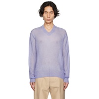 Purple Brushed Sweater 232076M206003