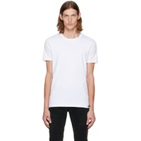 White Crewneck T Shirt 222076M213023