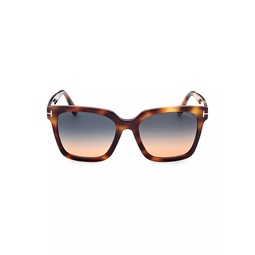 Selby 55MM Square Sunglasses