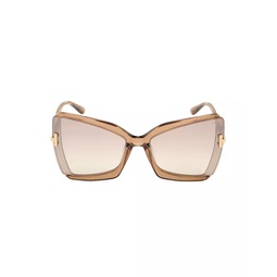 Gia 63MM Oversized Cat Eye Sunglasses