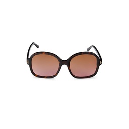 57MM Butterfly Sunglasses