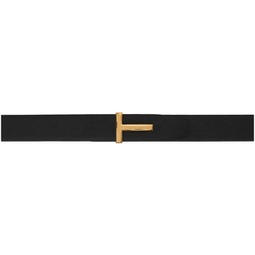 Black & Navy T Icon Reversible Belt 232076M131003