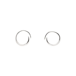 Silver Mini Ear Loop Earrings 232762M144006