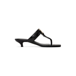 Black The Belted Croco Heeled Sandals 241771F125003