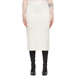 White Flor Midi Skirt 241933F093003