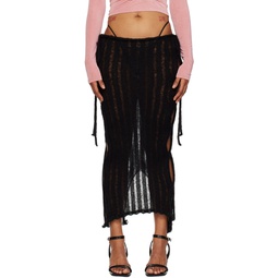 SSENSE Exclusive Black Maxi Skirt 231034F093003