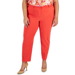 Plus Size Classic Mid Rise Ankle Pants