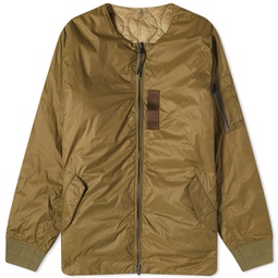 Taion x Beams Lights Reversible MA-1 Down Jacket Olive & Beige