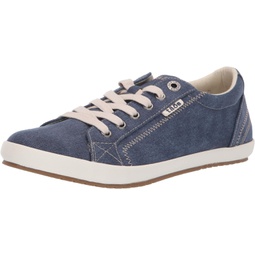 Taos Footwear Womens Star Canvas Sneaker - Style and Comfort Blue Wash 11 W US