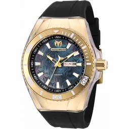 TechnoMarine Mens Cruise Monogram Quartz Watch, Black, TM-115374