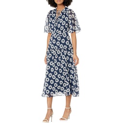 Womens Ted Baker Marllee Fit-and-Flare Tiered Midi Dress