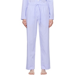 Blue Drawstring Pyjama Pants 241482F079015