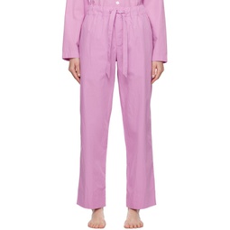 Pink Drawstring Pyjama Pants 241482F079017