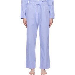 Blue Drawstring Pyjama Pants 241482F079018