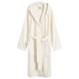 Tekla Fabrics Terry Hooded Bathrobe Ivory