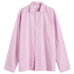 Tekla Sleep Shirt Purple Pink Stripes