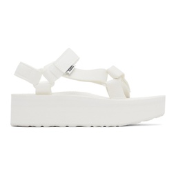 White Flatform Universal Sandals 241232F124011