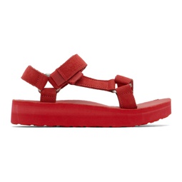 Red Midform Universal Leather Sandals 241232F124015