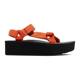 Orange Flatform Universal Sandals 241232F124012