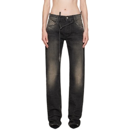 Grey Long Jeans 241528F069003