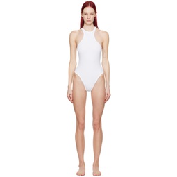 White Hook-Eye Swimsuit 241528F105010