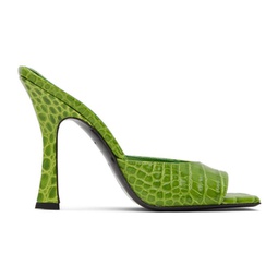 Green Anais Heeled Sandals 222528F125005