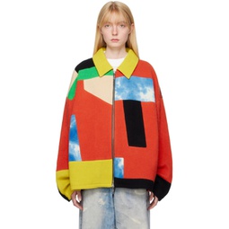 SSENSE XX Multicolor Patchwork Cashmere Jacket 241014F063012