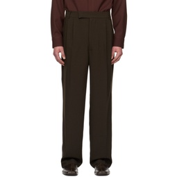 Brown Beo Trousers 241115M191015