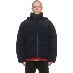 Navy Down Sherpa Nuptse Jacket 212802M178054