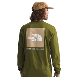 Mens Box NSE Standard-Fit Logo Graphic Long-Sleeve T-Shirt